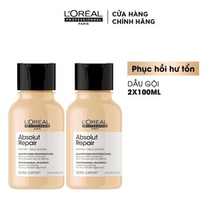 [Gift] Combo dầu gội L'Oréal Professionnel Serie Expert Absolut Repair Gold 2 x 100ml