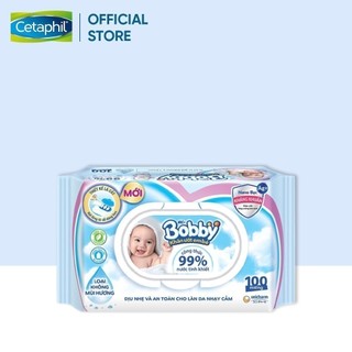 Hộp khăn giấy ướt không mùi Bobby 100 tờ/gói