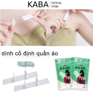 Miếng dán quần áo 36 băng dính 2 mặt siêu dính, miếng dán áo, miếng dán chống hở lộ ngực, vai áo, miếng dán quần áo