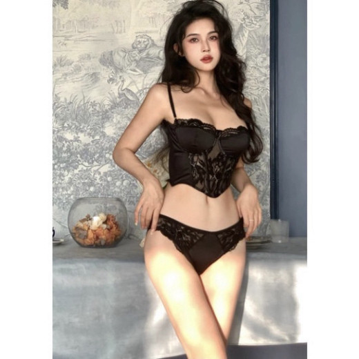 Áo Croptop Corset Nữ Phối Ren Cao Cấp Kèm Chip - Toplette Gợi Cảm - Đồ Lót Quyến Rũ - Nội Y Sexy CÓ BIGSIZE | BigBuy360 - bigbuy360.vn