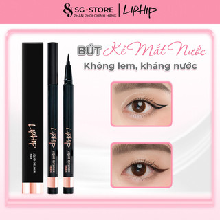 Bút kẻ mắt nước LipHip Liquid Eyeliner, kẻ mắt dạng lỏng, Đen & nâu, 6g