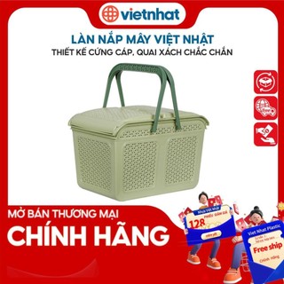 Làn đi sinh có nắp mở rộng tiện lợi, làn nắp mây Việt Nhật đựng đồ LNM Nhựa Việt Nhật Shop #2606