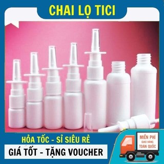 Chai lọ nhựa xịt mũi 10ml/15ml chiết dung dịch