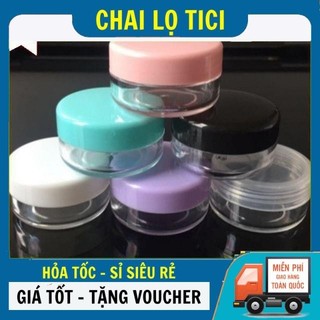 Hũ hộp tròn 3g,5g,10g chiết mỹ phẩm, đựng kem