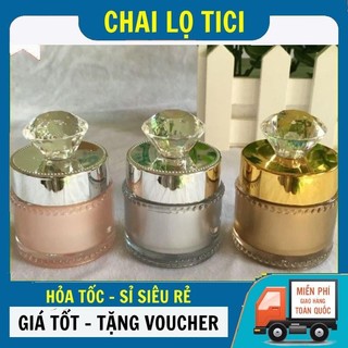 Hũ Hộp Đựng Kem Face Kiểu Hột Xoàn 5g Chiết Mỹ Phẩm