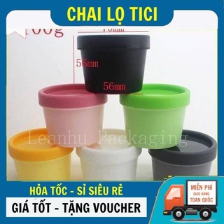 Hũ hộp ly thái 100gram/ hủ hộp đựng kem 100g đủ màu