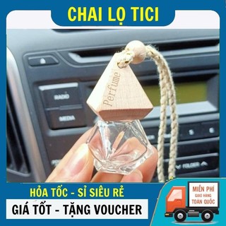 Chai Lọ Đựng Tinh Dầu Treo Xe Hình Lục Giác 8-10ml Đựng Nước Hoa