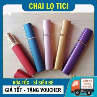 Chai lọ chiết nước hoa vuông 12ml nhôm