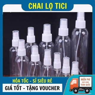 Chai Lọ Nhựa Pet Xịt Phun Sương 30ml,50ml,100ml_Chai Lọ Hũ Hộp