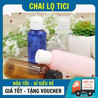 Chai lọ nhựa pet nắp bật 30ml, 50ml, 100ml chiết mỹ phẩm du lịch