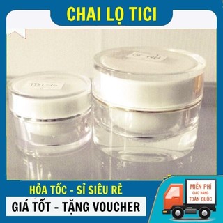 Hũ Hộp Tròn Rc 5g,10g Nắp Trơn Trong Suốt Có Nắp Lót_Hũ Hộp Chiết Kem_Hũ Hộp Đựng Mỹ Phẩm