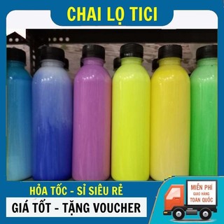Chai Lọ Nhựa 500ml  Nắp Vặn/ Chai Lọ Trà Sữa Nửa Lít/ Chai Lọ Tròn Đựng Nước Ép