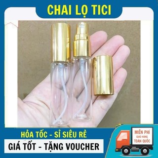 Chai lọ chiết nước hoa 10ml tròn lùn đựng dầu thơm