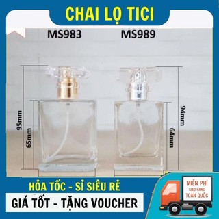 Chai Lọ Chiết Nước Hoa Thủy Tinh Rỗng 30ml Hcn Chanel
