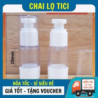 Chai lọ hút chân không ✵ chai lọ nhựa hút chân không 50ml,30ml,20ml,15ml,10ml,5ml xịt giọt, phun sương