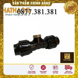 Tê Ren Trong HATHACO Dùng Chia Nhánh Ống HDPE (D20 - D25) Ra Ống Ren Trong 1/2" Và 3/4"