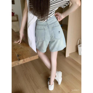 Quần jeans ngố mẫu mới thêu túi nơ, quần jean nữ ngố siêu xinh N 68 aaa