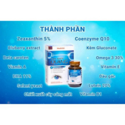 Phục Nhãn Quang viên uống bổ mắt giúp Dứt Điểm Mờ Nhòe Mờ Mắt chính hãng