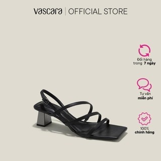 Vascara sandal dây mảnh nhấn gót hiệu ứng aluminium - sdn 0763