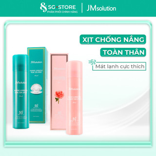 Xịt Chống Nắng JM Solution xanh & hồng 180ml, xịt chống nắng Hàn Quốc dưỡng trắng dưỡng ẩm toàn thân