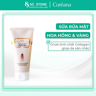Sữa rửa mặt hoa hồng & vàng 24K COREANA ORTHIA PERFECT COLLAGEN 24K ROSE GOLD FOAMING CLEANSER