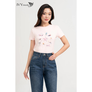 Áo thun Isla Tee nữ IVY moda MS 57M8776