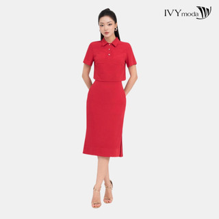 Áo sơ mi lụa petal nữ ivy moda ms 16m8811