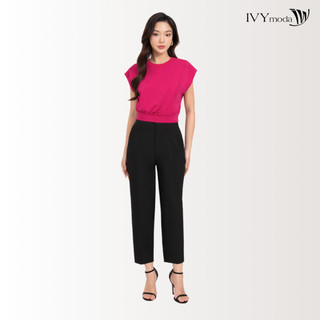 Quần dài baggy dấu khuy nữ ivy moda ms 22m8822