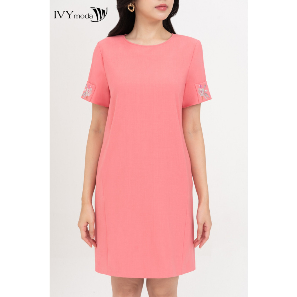 Aurora Dress - Đầm suông dệt burn out nữ IVY moda MS 47M8761 | BigBuy360 - bigbuy360.vn