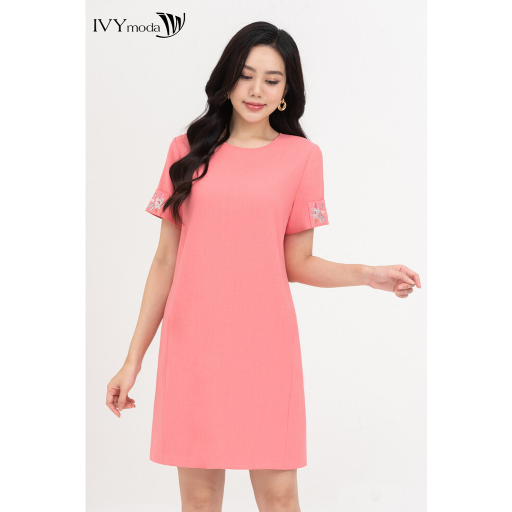 Aurora Dress - Đầm suông dệt burn out nữ IVY moda MS 47M8761 | BigBuy360 - bigbuy360.vn