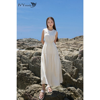 Đầm tencel xòe không tay nữ ivy moda ms 41m8823