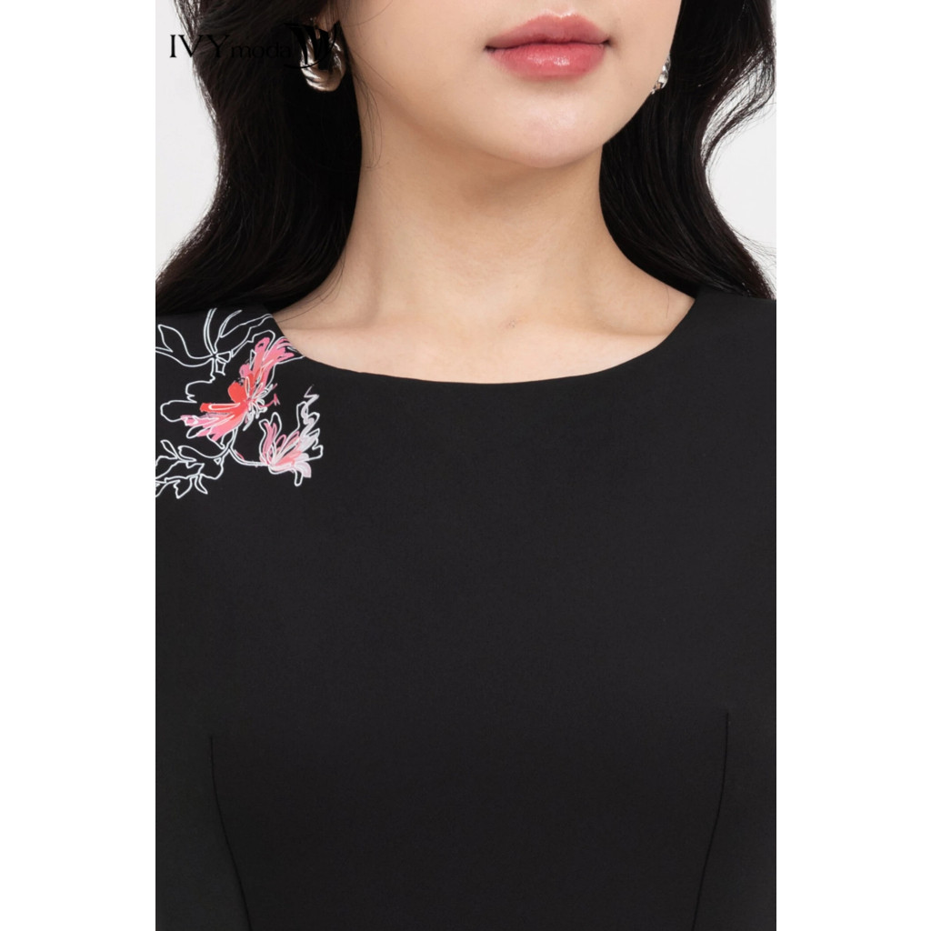 Isabella Dress - Đầm xòe dệt burn out nữ IVY moda MS 41M8700 | BigBuy360 - bigbuy360.vn