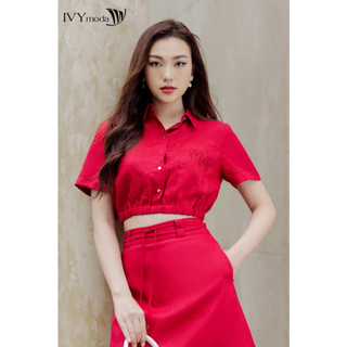 Áo croptop muse set nữ ivy moda ms 16m8303