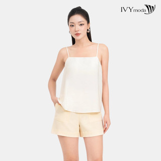Áo lụa 2 dây cổ vuông nữ IVY moda MS 12B9875