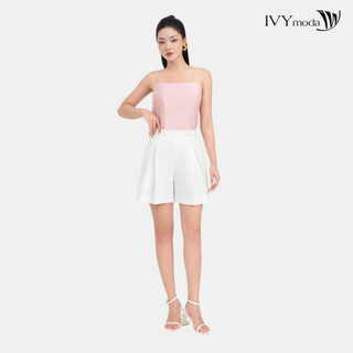 Áo lụa 2 dây cổ vuông nữ IVY moda MS 12B9875