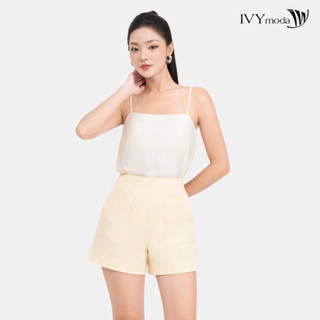 Áo lụa 2 dây cổ vuông nữ IVY moda MS 12B9875