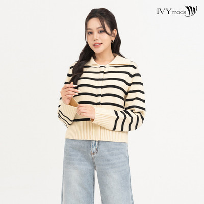 Áo khoác len cổ đức không chân nữ IVY moda MS 77M7836
