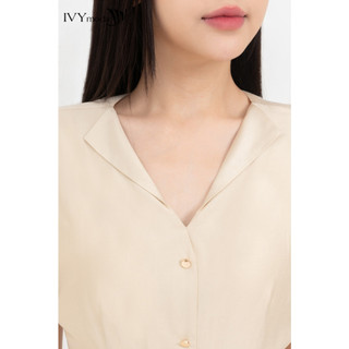 Light Spring Midi Dress - Đầm lụa cổ kiểu nữ IVY moda MS 48M8705