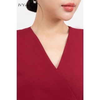 Đầm ôm xếp hoa eo nữ IVY moda MS 41M8424