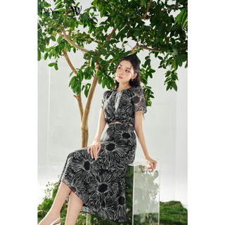 Chân váy midi sunflower set nữ ivy moda ms 31m8774