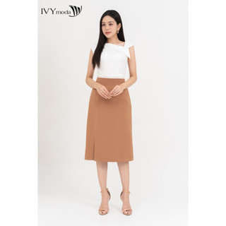 Chân váy bút chì xẻ lệch ivy moda ms 30m8708