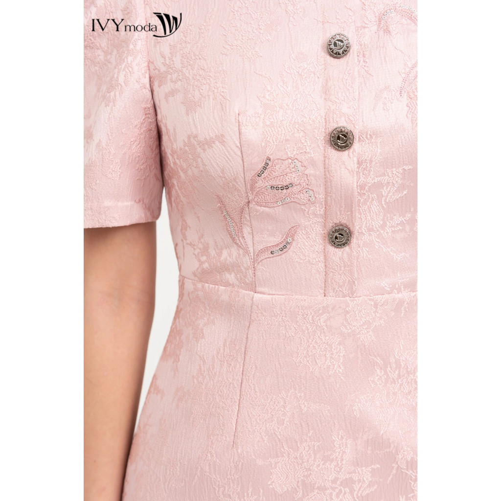 Isla Dress - Đầm xòe vân hoa nữ IVY moda MS 48M8760 | BigBuy360 - bigbuy360.vn