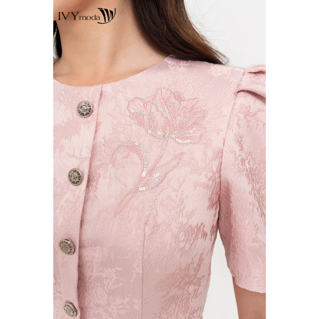 Isla Dress - Đầm xòe vân hoa nữ IVY moda MS 48M8760 | BigBuy360 - bigbuy360.vn