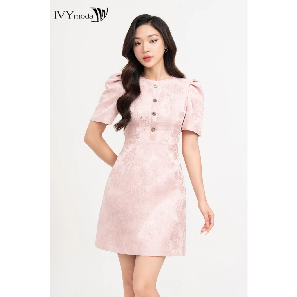 Isla Dress - Đầm xòe vân hoa nữ IVY moda MS 48M8760 | BigBuy360 - bigbuy360.vn