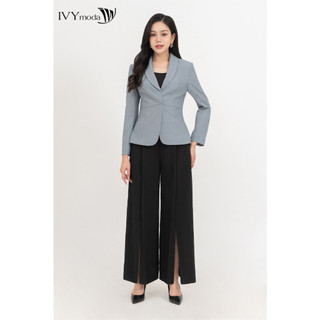 Elegance pants - quần suông xẻ trước nữ ivy moda ms 22b9686