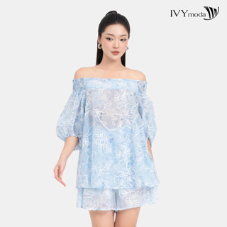 Áo kiểu blue sea nữ ivy moda ms 17b9849