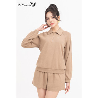 Set bộ classy girl - áo sweater và quần short nữ ivy moda ms 58b9567