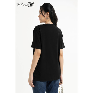 Áo thun nữ đính hạt IVY moda MS 57M7477