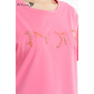 Áo thun nữ đính hạt IVY moda MS 57M7477