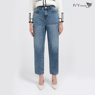 Quần jeans nữ dáng baggy IVY moda MS 25M7821